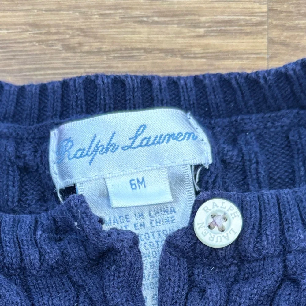 Ralph Lauren Cable Knit Cardigan Sweater